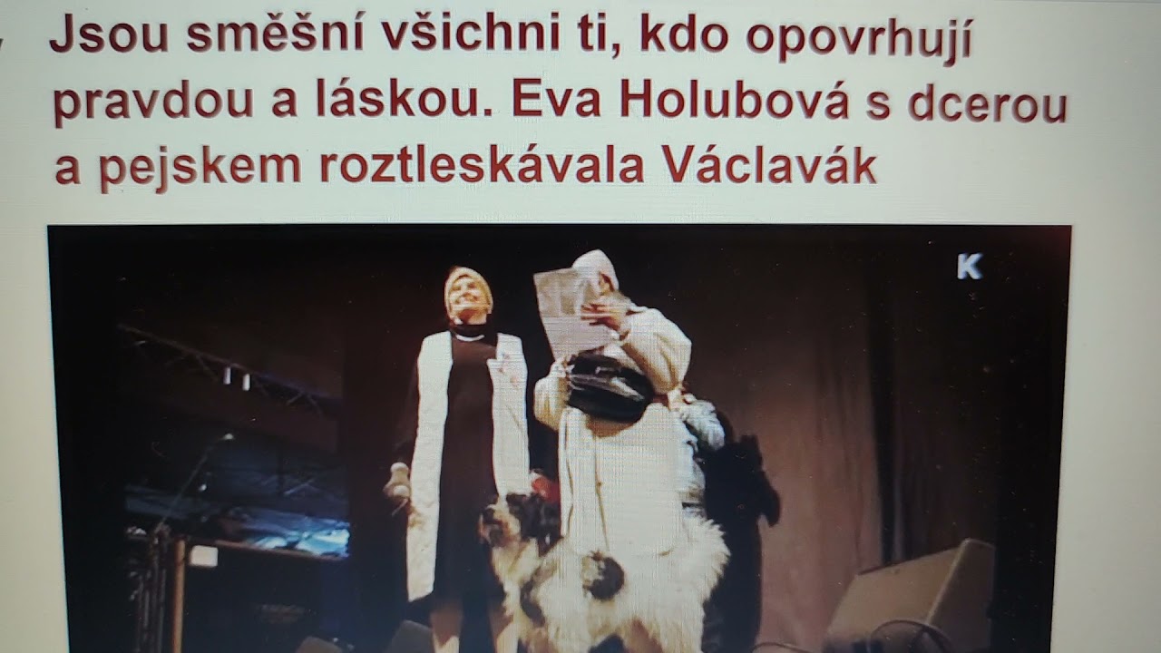 Eva Holubov&aacute; nen&iacute; jenom smě&scaron;n&aacute;, ale už i trapn&aacute;.