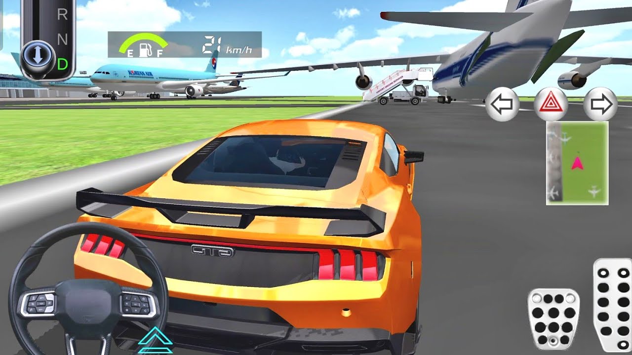 3D Driving Class 2026 - Realistic Supercar Airport Free Drive & Top Speed Test ✈️🚗🔥