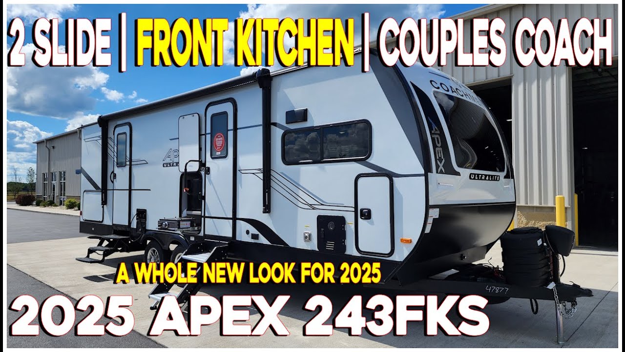 Awesome Front Kitchen Ultra Lite Travel Trailer 2025 Apex 243FKS by Coachmen RV at Couchs RV Nation
