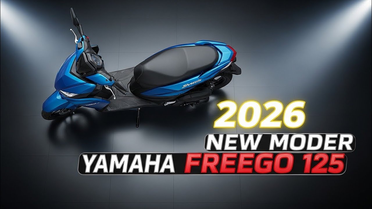 🚨All-New 2026 Yamaha FreeGo 125 | Metallic Blue Beast!🔥