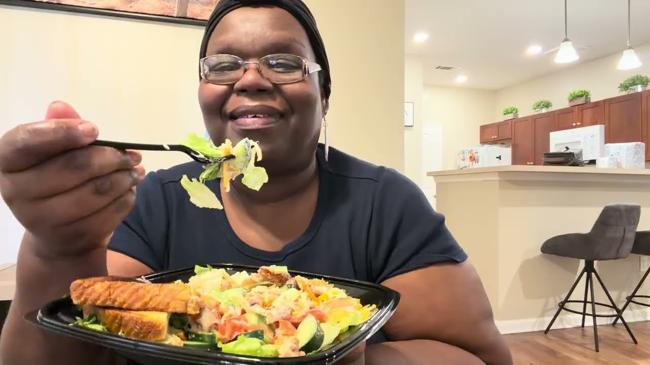 Zaxbys Zalad! Eat with Me