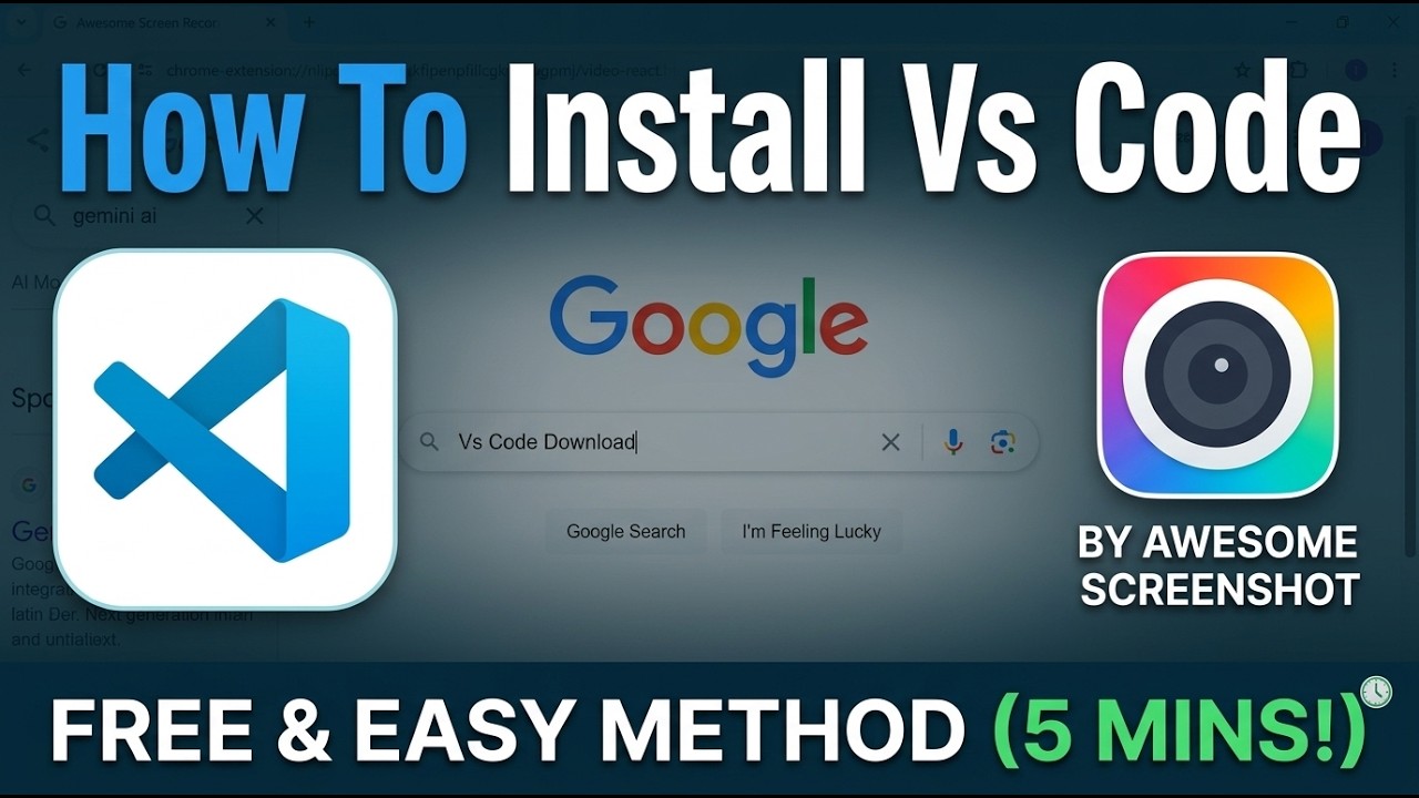 Learn how to quickly download and install Visual Studio Code (VS Code) step-by-step.