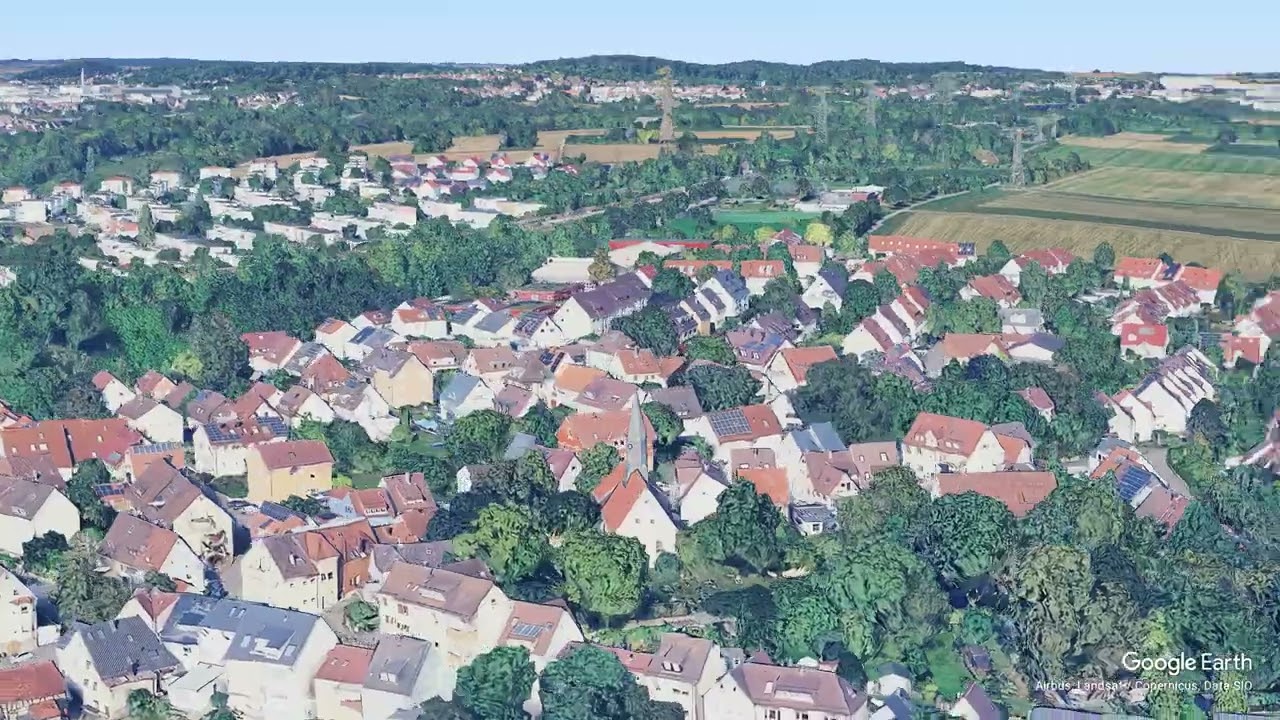Rundflug Zazenhausen (Sommer 2025 - Google Earth)