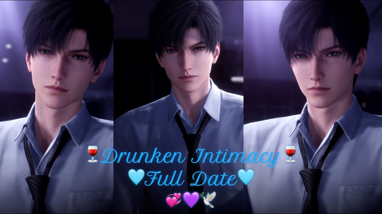 Love and Deepspace Drunken Intimacy SSR Memory Date Reaction🩵☃️🍷💞