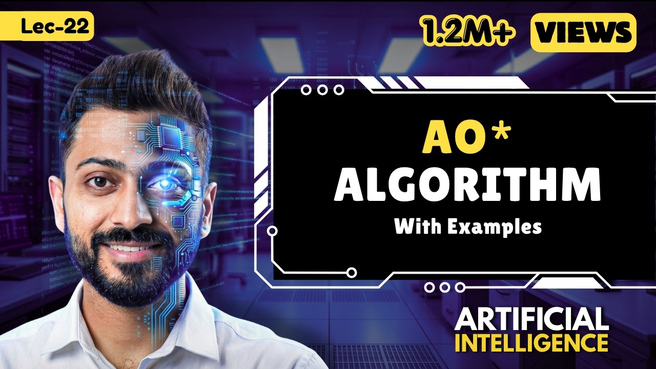 Lec-16: AO* algorithm in AI (artificial intelligence) in HINDI | AO* algorithm with example