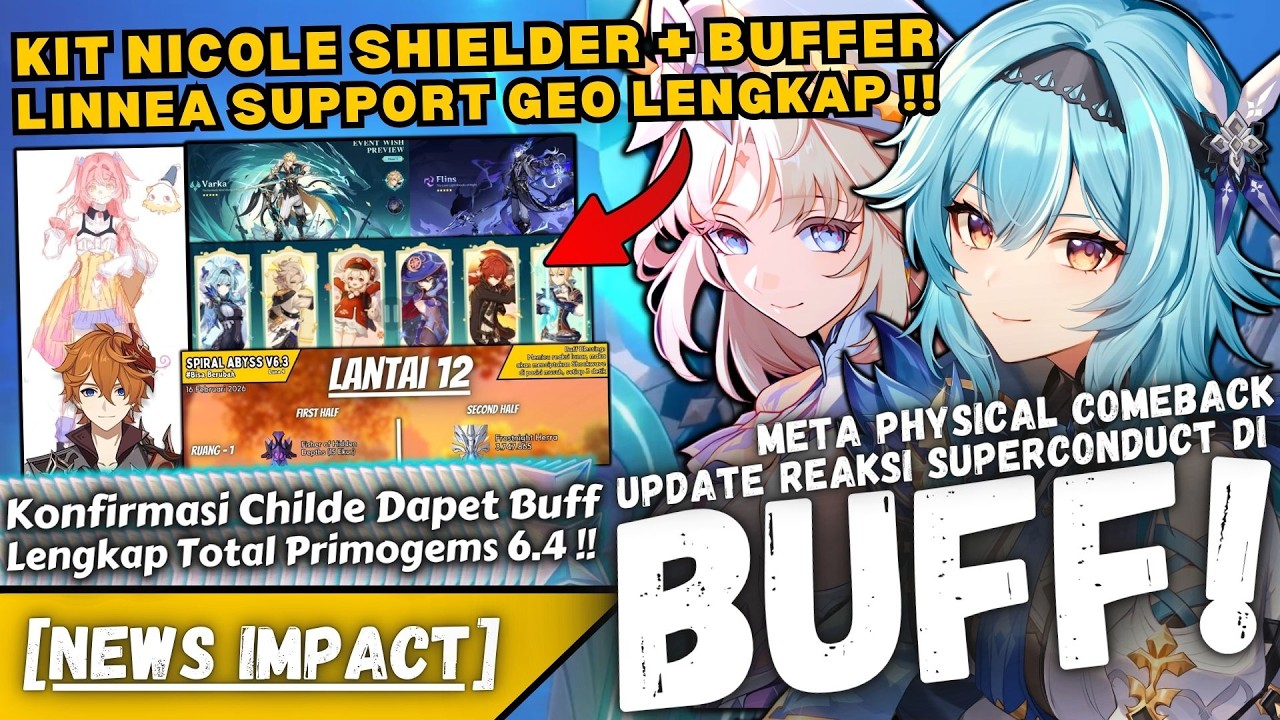 COMEBACK BANGET EULA + CHILDE DI BUFF !? Update Terbaru Kit Nicole & Linnea - NEWS IMPACT