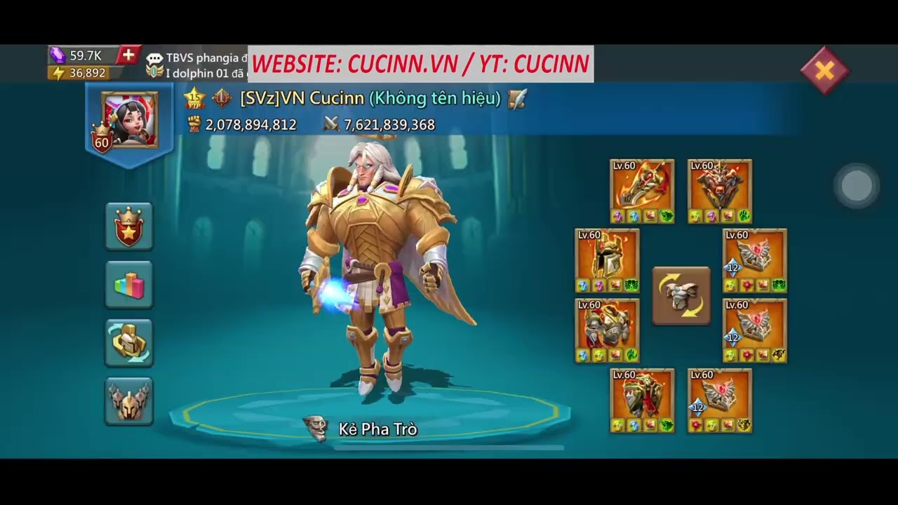 Cucinn LordsMobile - Đấu trường hỗn độn - Chiến báo bị cắn trộm 🫣
