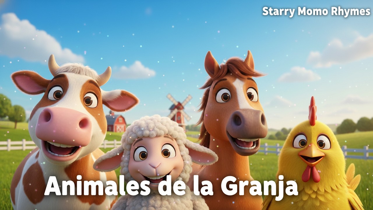 Animales de la Granja | Canción Infantil en Español | Aprende Sonidos y Colores