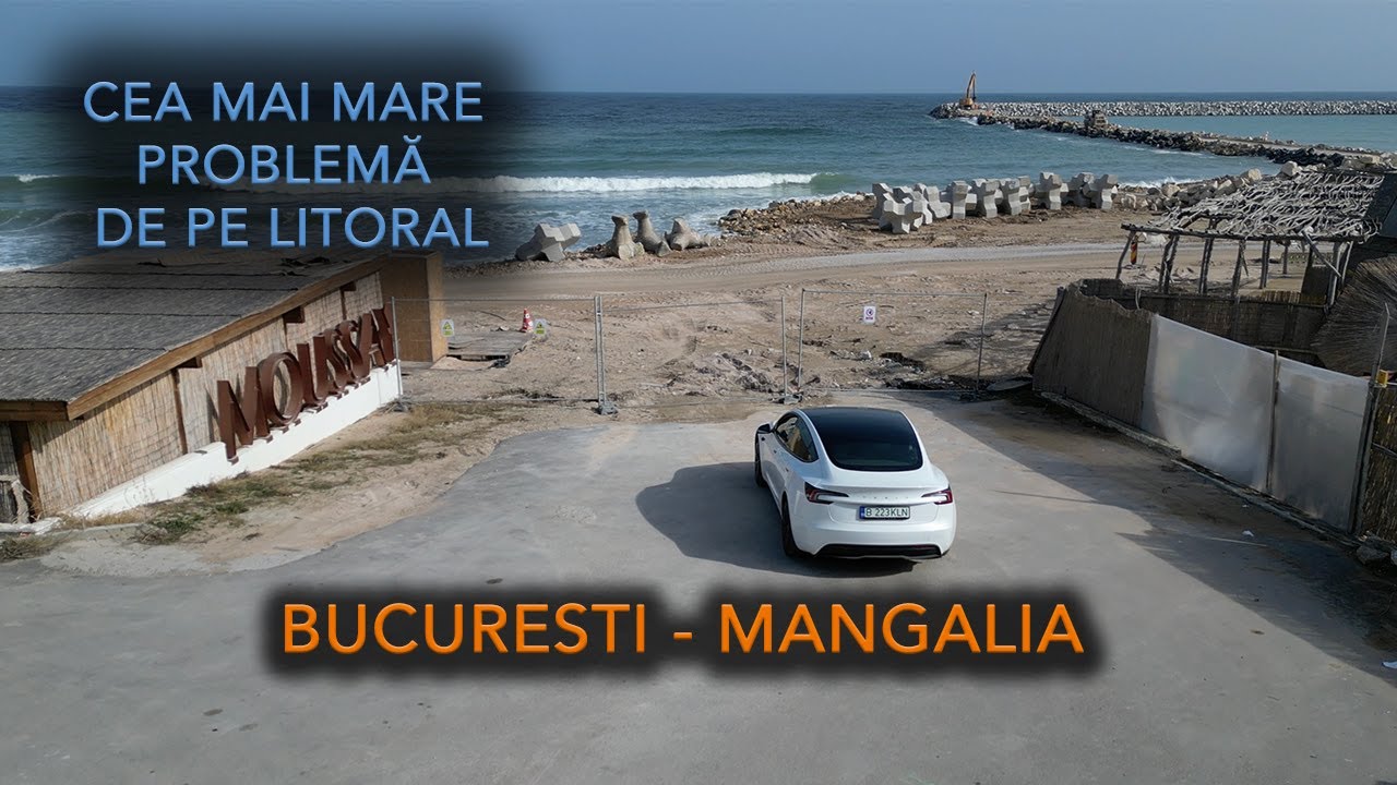 Este litoralul românesc pregătit pentru mașinile electrice? [Tesla Vlog]