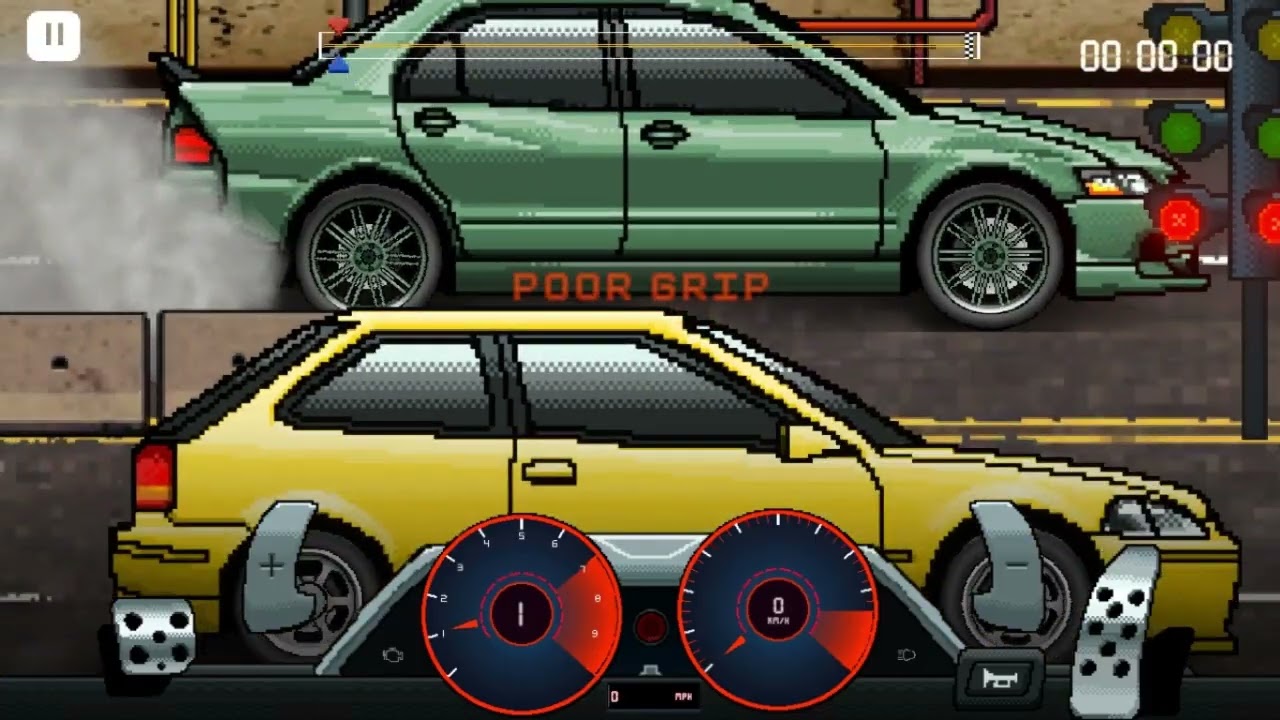 جربة لعبة PIXEL X RACER