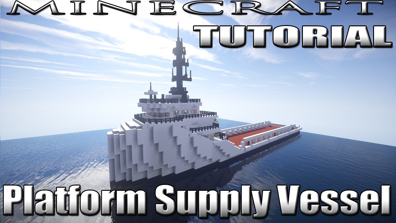 MINECRAFT / HYTALE :  Platform Supply Vessel Tutorial