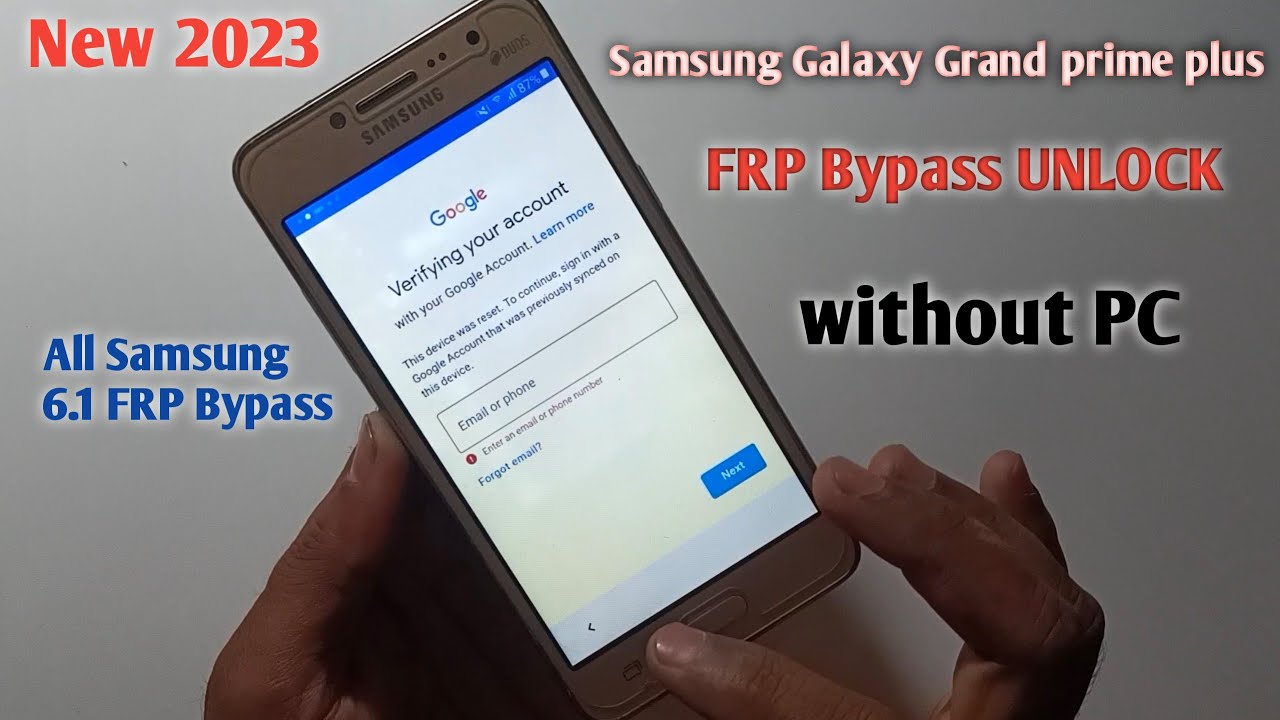 Samsung G532F FRP Bypass || Samsung Grand Prime Plus FRP Lock Bypass 2023 || All Samsung 6.0.1 FRP