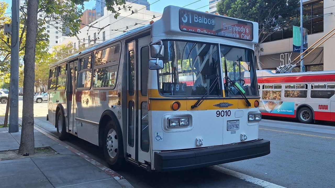 SF MUNI 1990 Orion 01.502 #9010 | Muni Heritage Weekend 2025