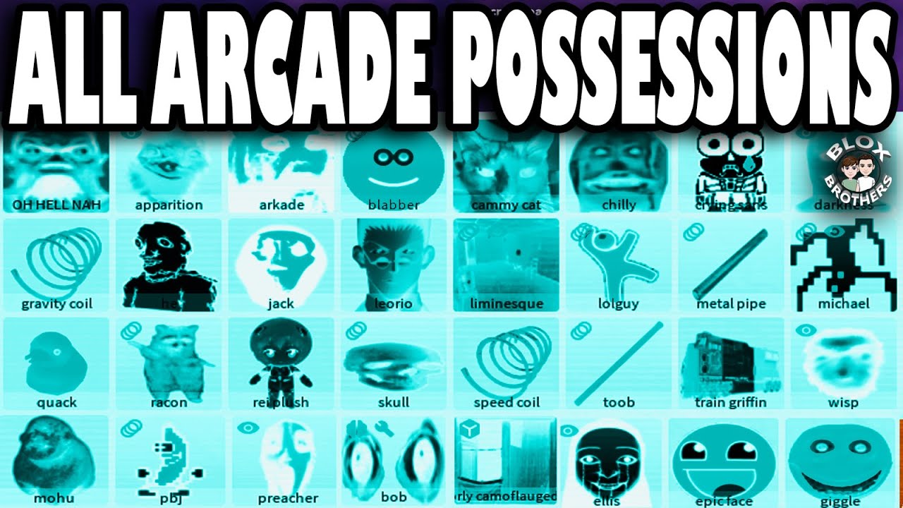ALL POSSESSIONS  From The ARCADE UPDATE / Nico's Nextbots / Roblox