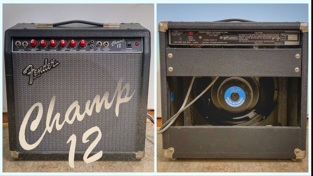 1987-1992 Fender Champ 12 Red Knob