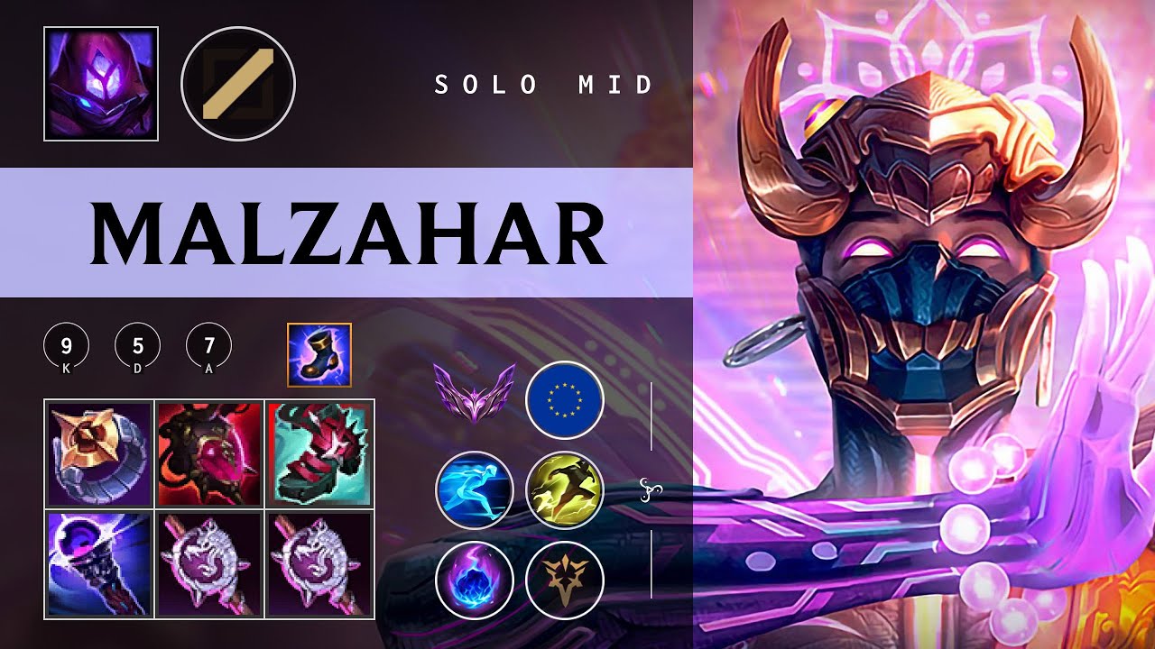 Malzahar Mid vs Yasuo - EUW Master Patch 26.03