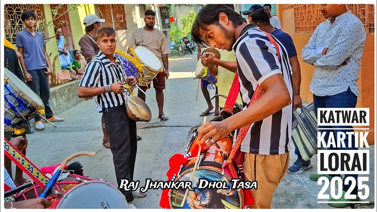 Raj Jhankar Dhol Tasa 🔥 Performance| Katwar Kartik Lorai 2025| Sangrami Sangha| #dhol_tasa #katwa 