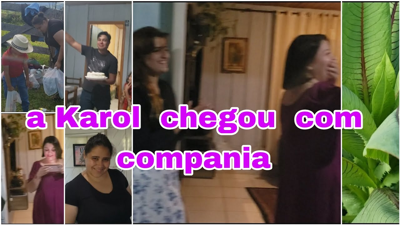 A Karol chegou  com compania 