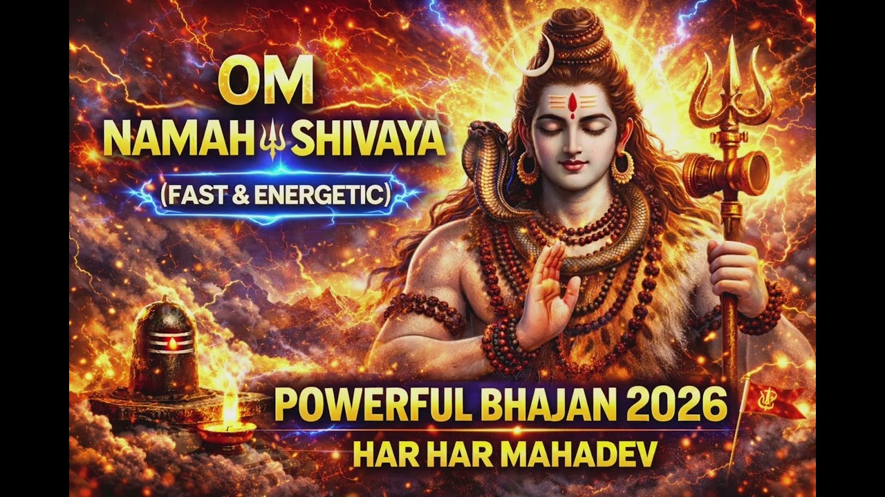 Om Namah Shivaya Fast Version  | Energetic Mahadev Song | Har Har Mahadev