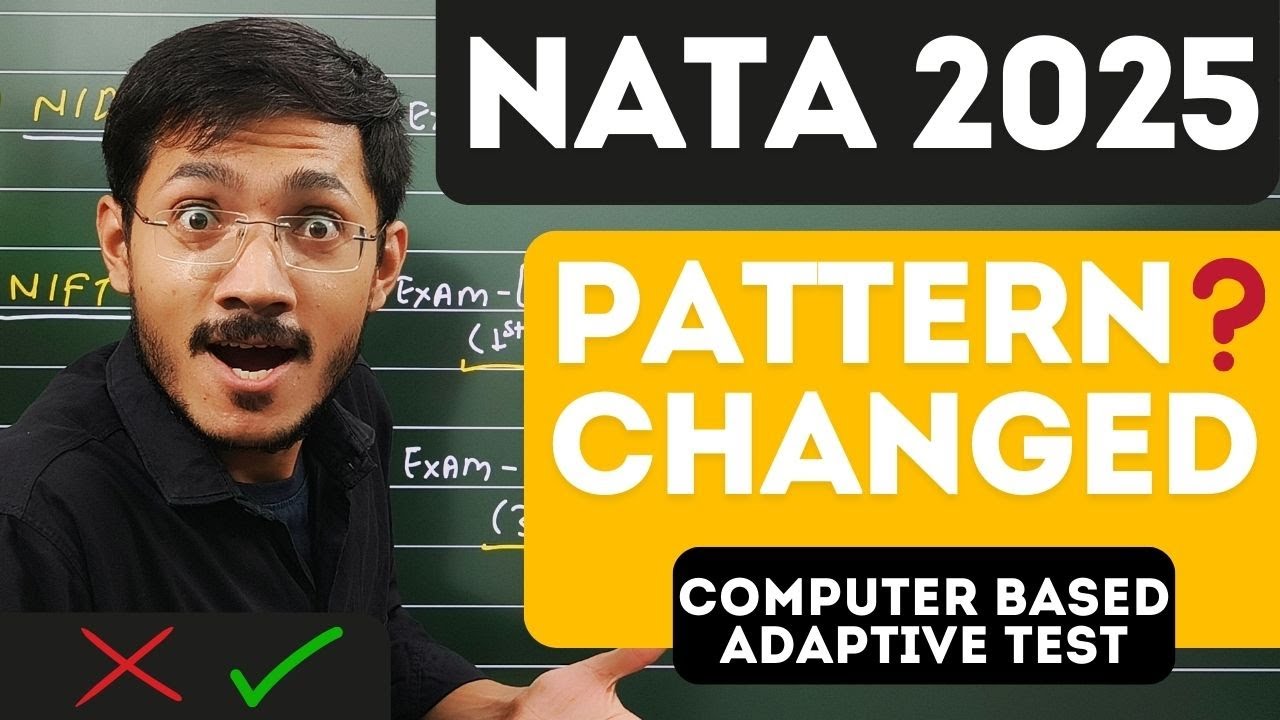 NATA 2025 Pattern Change?? 🤯 What is Computer Adaptive Test? #nata2025