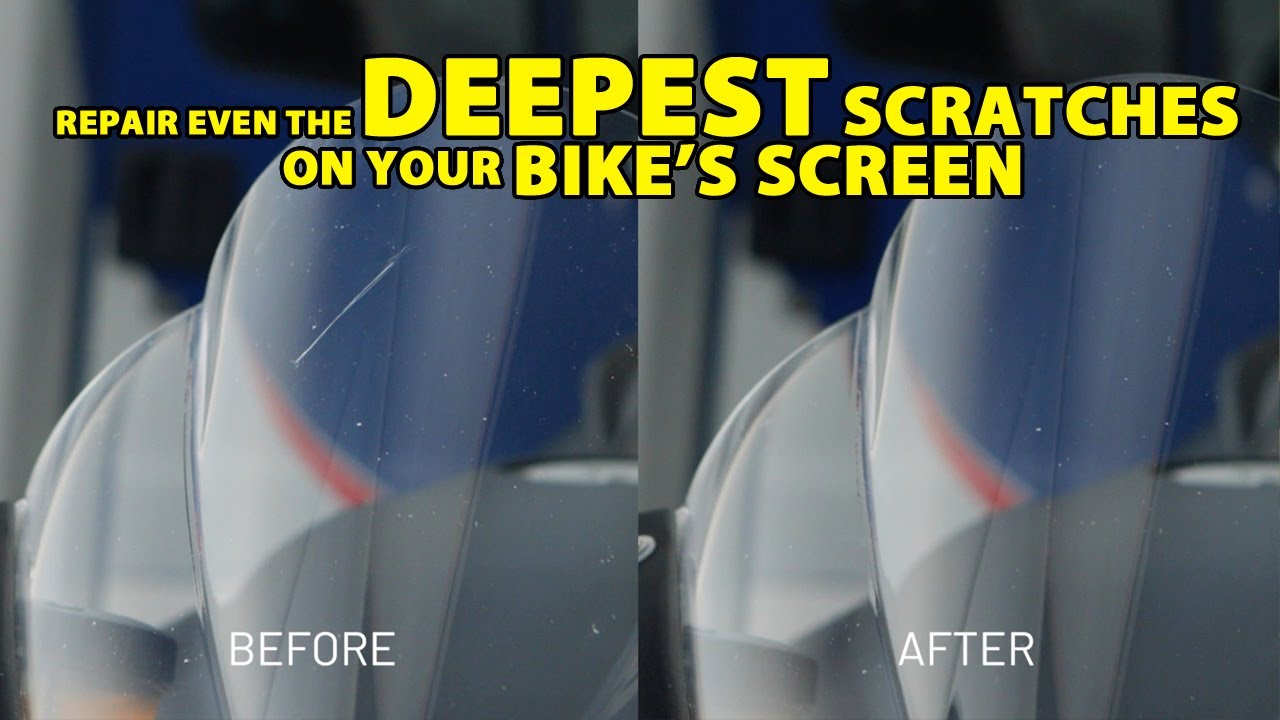Easily Repair a Scratched Motorcycle Screen