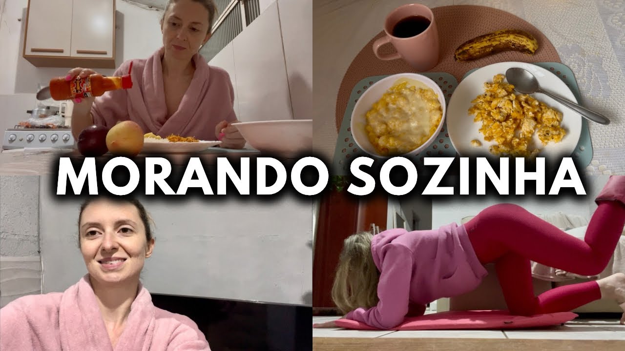 Vlog morando sozinha: Criei minha dieta no ChatGPT + rotina saudável 🏠❤️
