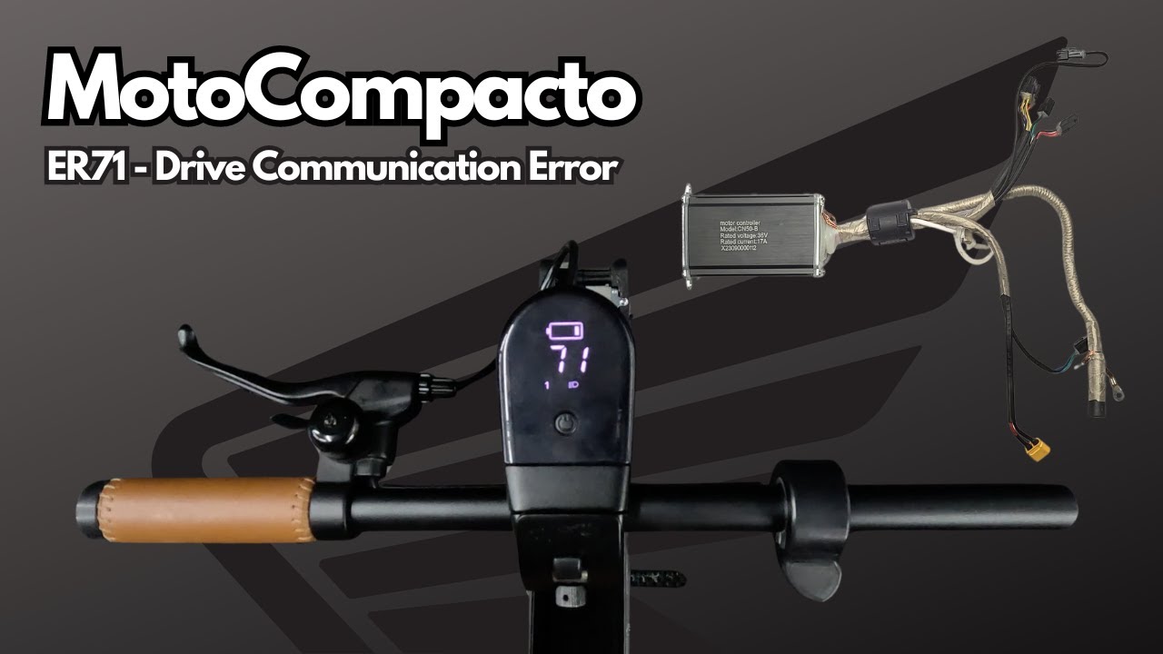 Honda Motocompacto - ER71 Drive Communication Error - How To Replace the Motor Controller