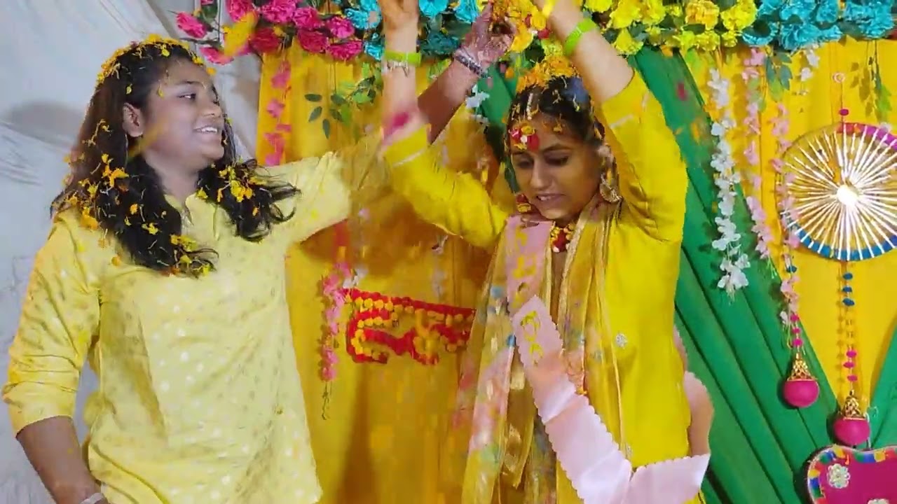 Nandini didi ki haldi and bhaat