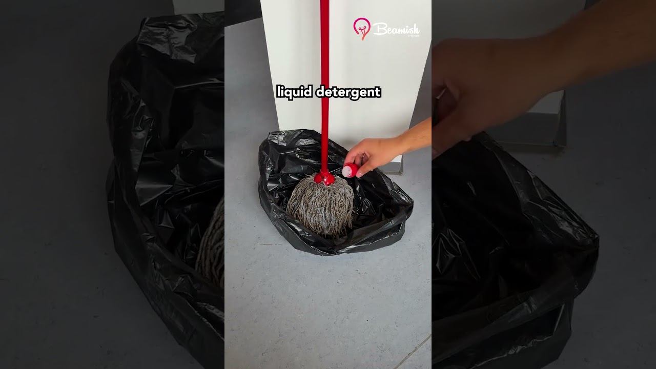 Easy mop cleaning method #easy #cleaning #tricks