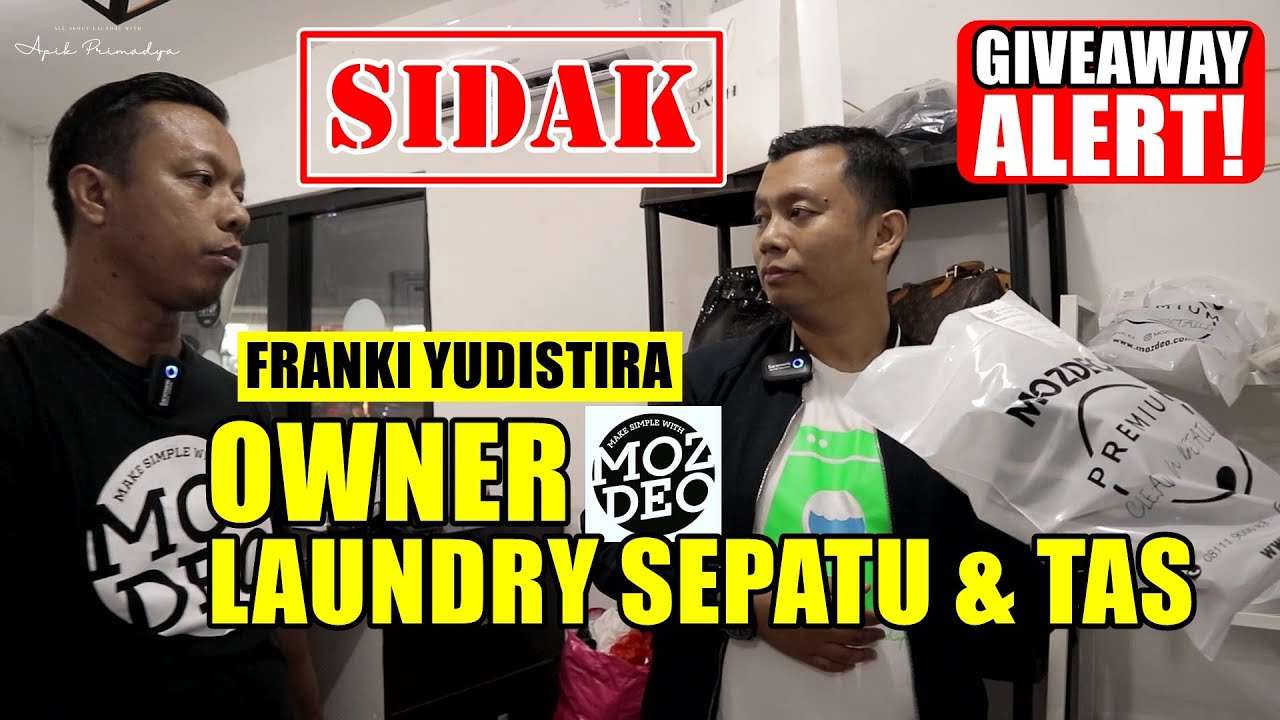 BELAJAR SOP LAUNDRY SEPATU & TAS BY MOZDEO Part 1 | GIVEAWAY ALERT | Franki Yudistira