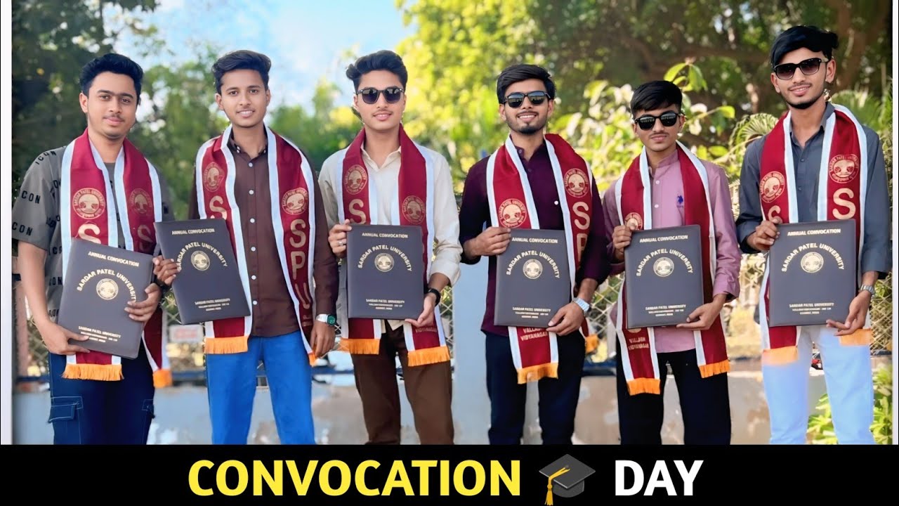 Convocation 🎓 Day || Sardar Patel University || - Burhan Shaikh Vlogs