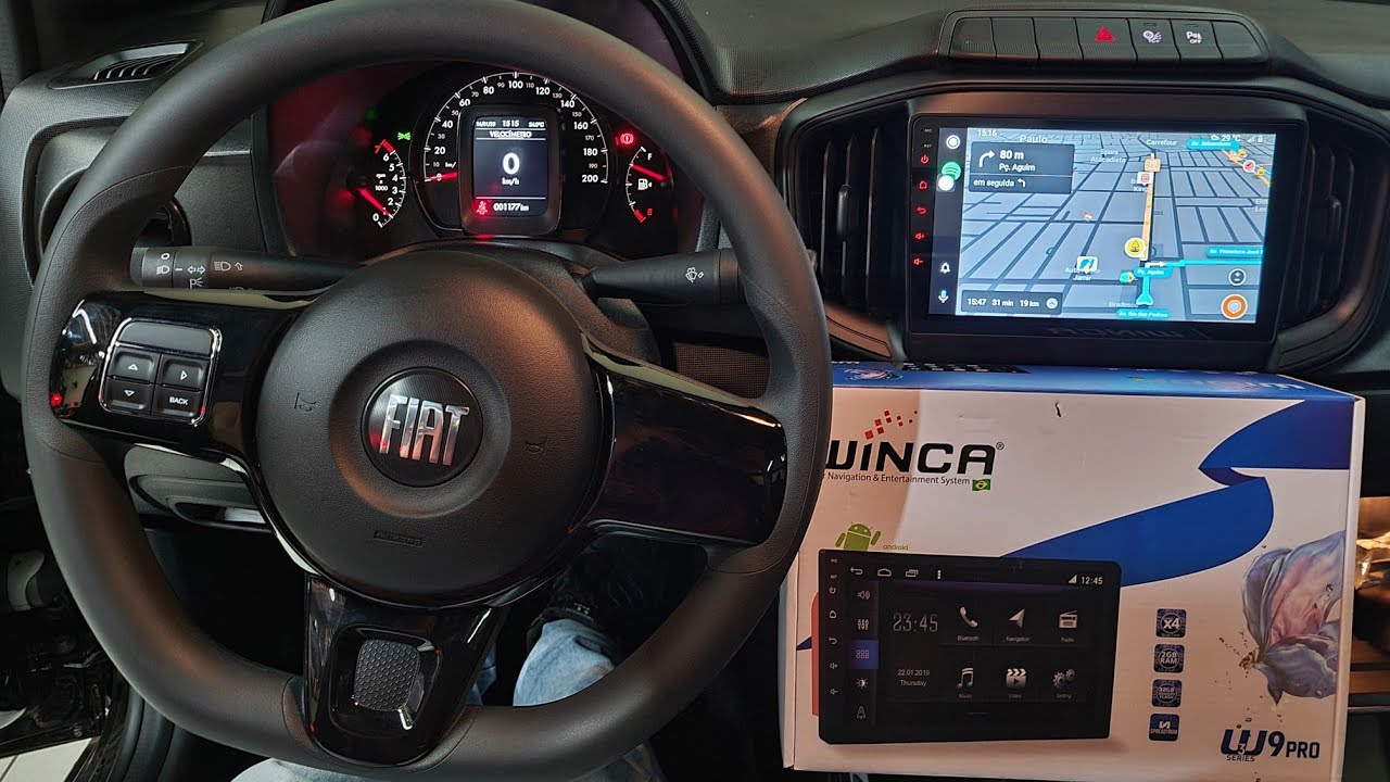 Fiat Strada 2023 Freedom Central Multimídia Winca W9Pró Android