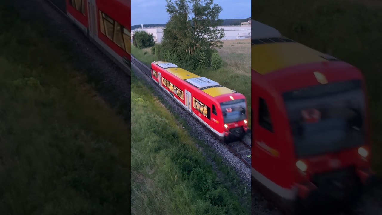 DB BR 650 Stadler RegioShuttle RS1 mit gelbem Dach als RB 74 nach Rottenburg #br650 #bwegt