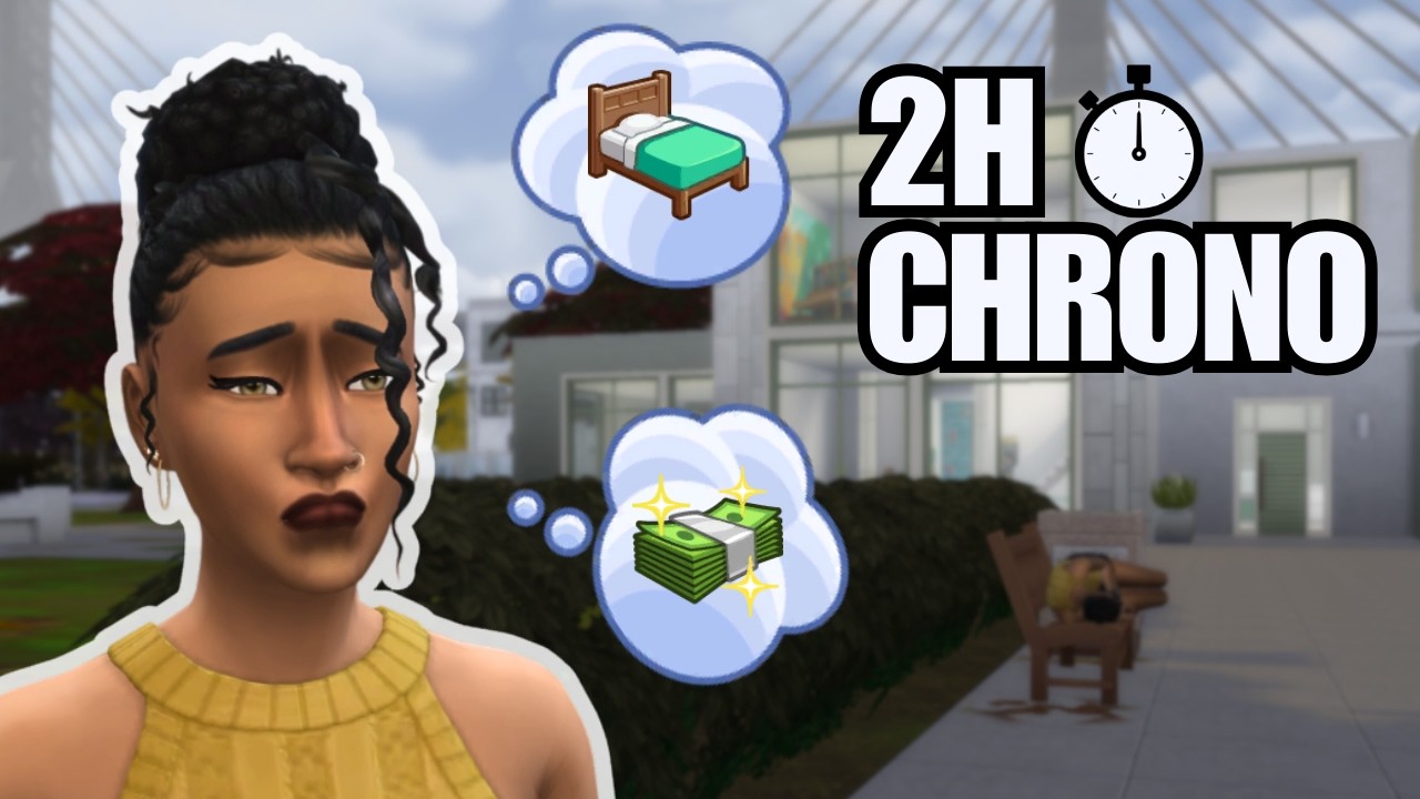 Enfermée pendant 2h dans le centre d'activités pour devenir riche 💰 | Sims 4 Challenge