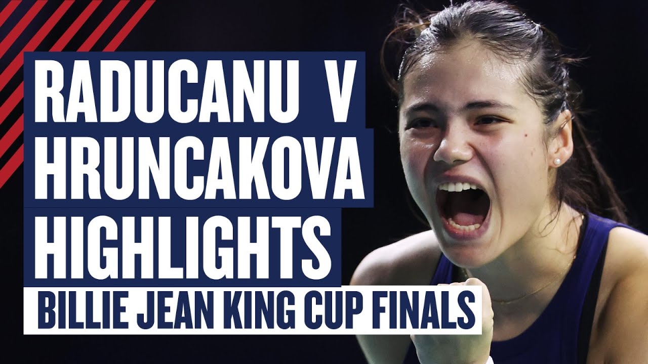Highlights - Emma Raducanu v Hruncakova | GB v Slovakia - Billie Jean King Cup Semi-Final 2024 | LTA