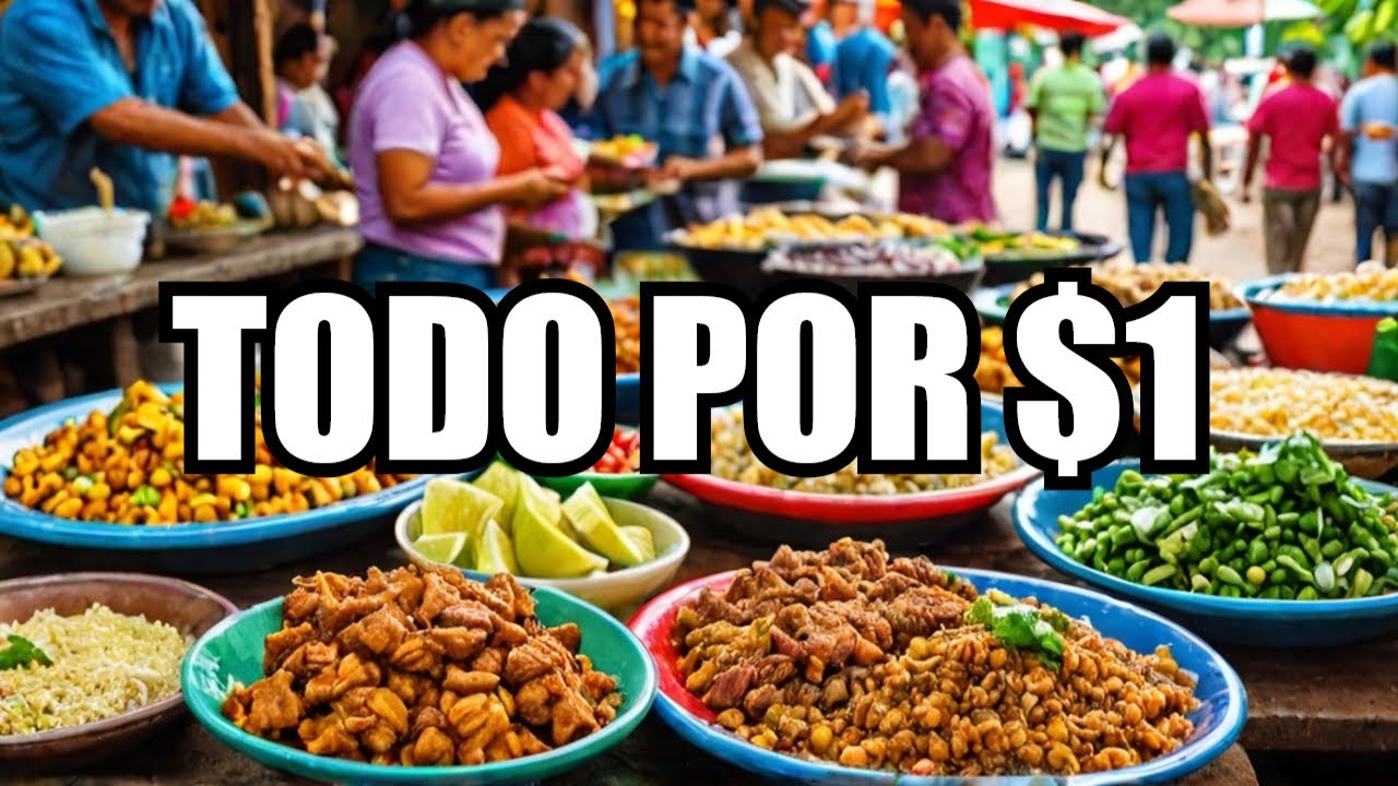 Probamos las comidas más baratas de Nicaragua ¡Todo por $1!