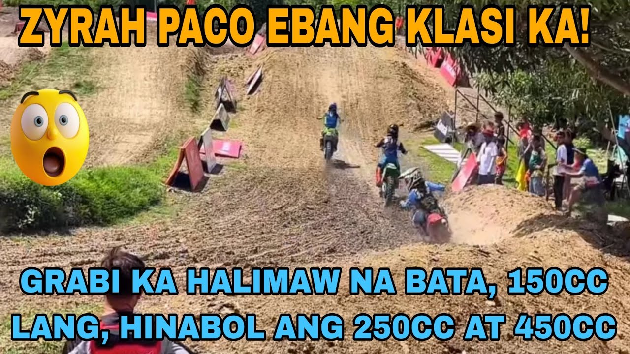 GRABE KA HALIMAW NA BATA to, Zyrah Paco, NAHULI NA NANALO PA😲! Talagang Hinabol ang 250cc at 450cc😲!