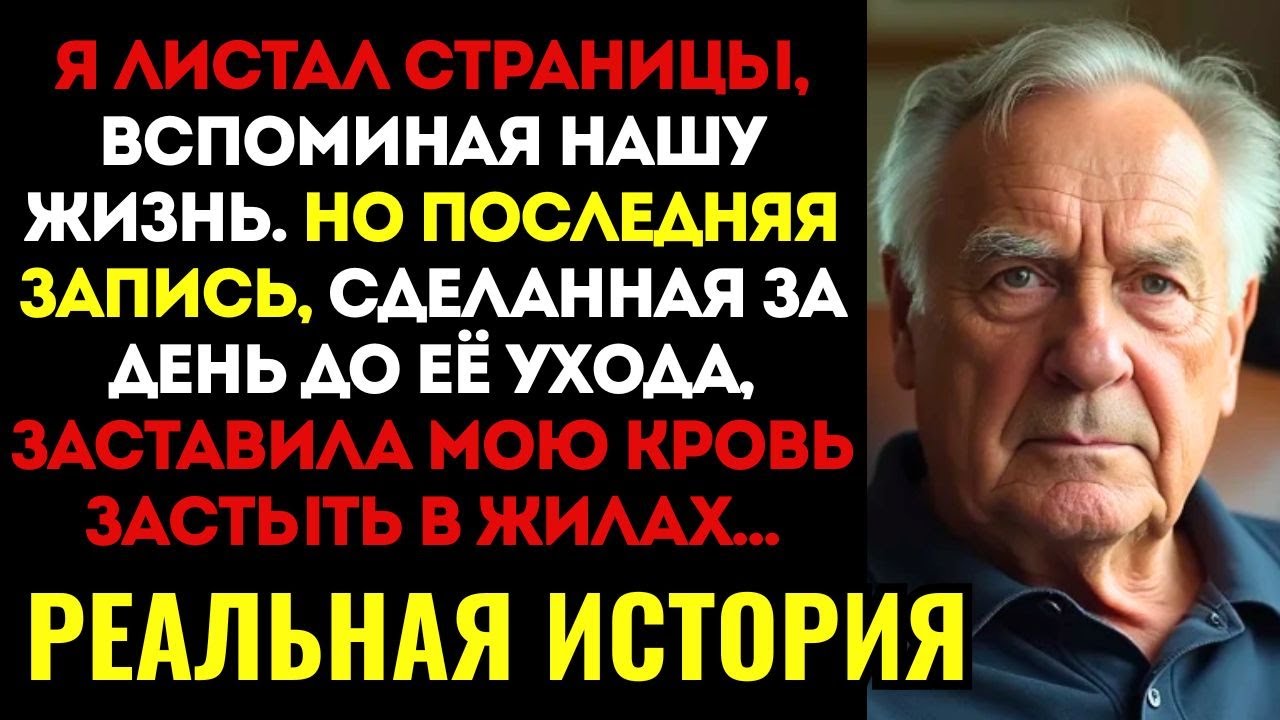 ДО МУРАШЕК! Разбирая вещи покойной жены, я нашел её старый дневник. Последняя запись была шоком...
