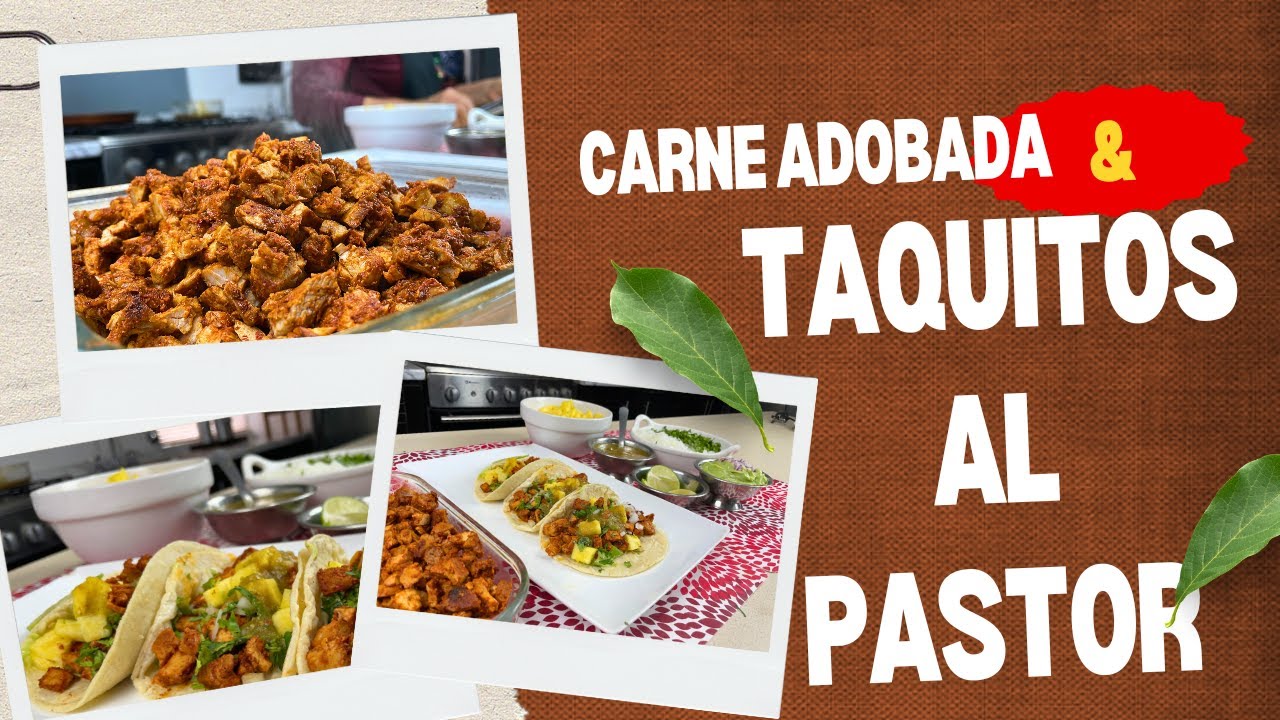 Receta de Carne Adobada y Tacos al Pastor Caseros Fáciles y Deliciosos