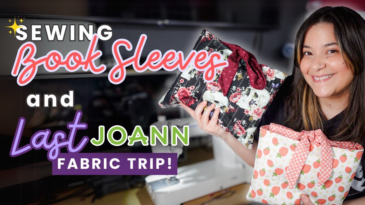💔Last Time Shopping At Joann Fabrics 😭 Sewing Bow Book Sleeves For My Handmade Business Work With Me