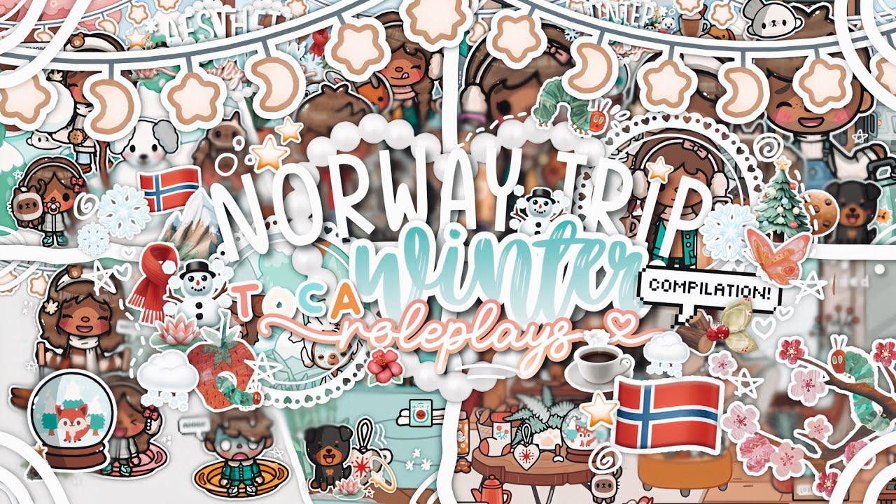 *22 MINS* Winter trip to Norway COMPILATION 🇳🇴☃️🪷🏔️❄️ || *VOICED* 🎙️|| Toca Boca Life World 🎄🧣🌨️🎍🌷❄️