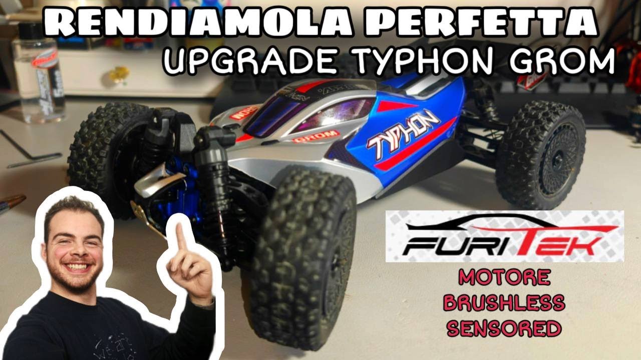 UPGRADE ARRMA GROM | Typhon Grom| Furitek SCORPION 560Kv Brushless Sensored & SKIDPLATE |98MegaPixel