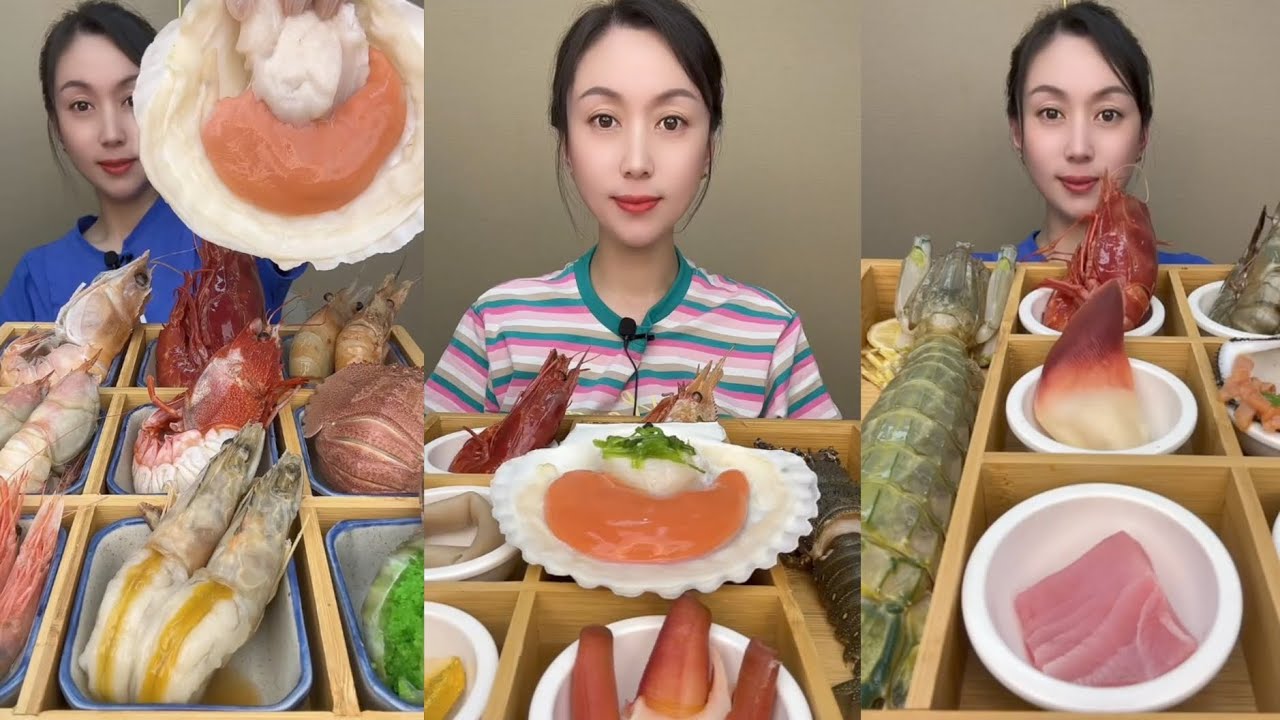 EAT SEAFOOD LOBSTER SHRIMP RED DEVIL SHRIMP SNAIL YUMMY....#mukbang #yummyfood #delicious