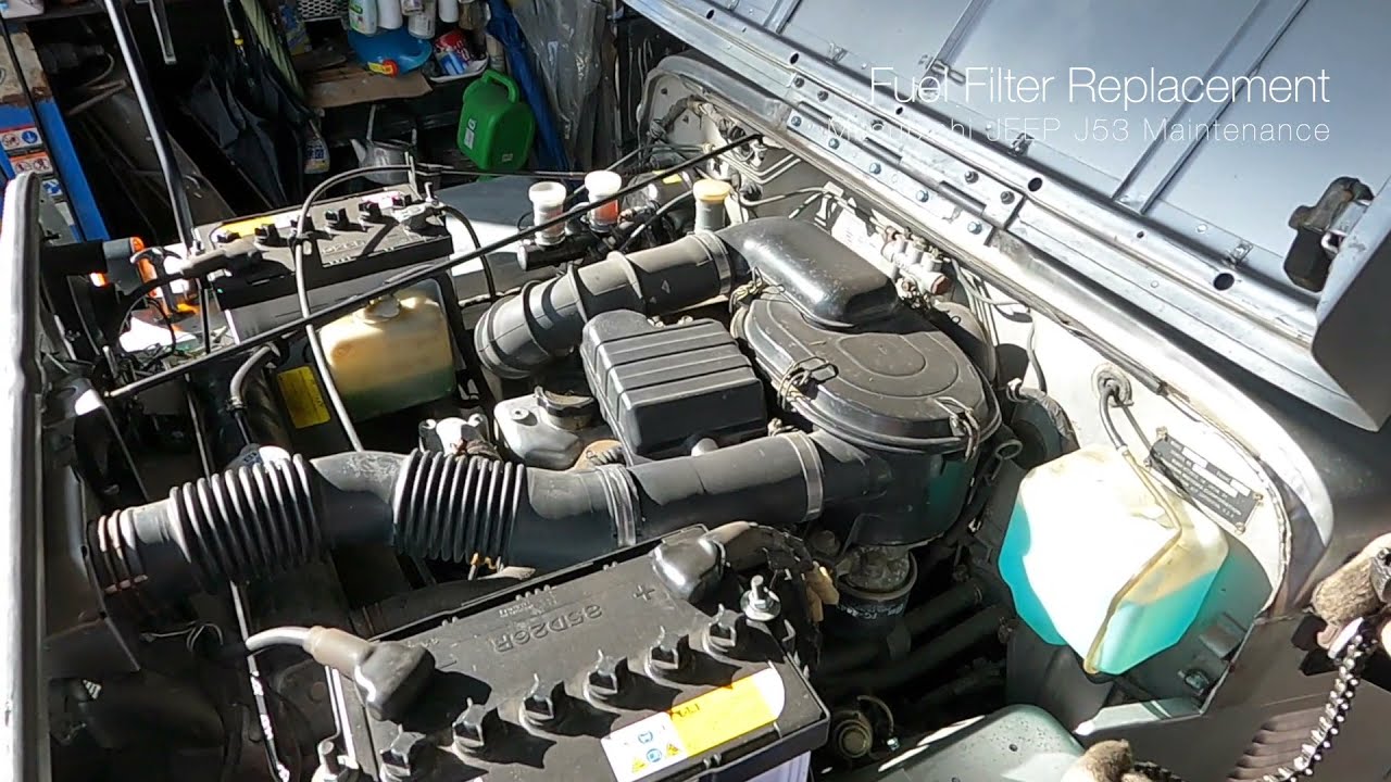 Fuel Filter Replacement [Mitsubishi JEEP J53 Maintenance]