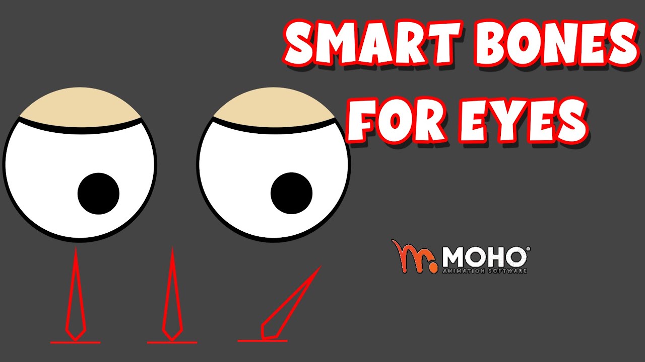 Анимация глаз персонажа с помощью Smart Bone/moho/Anime studio