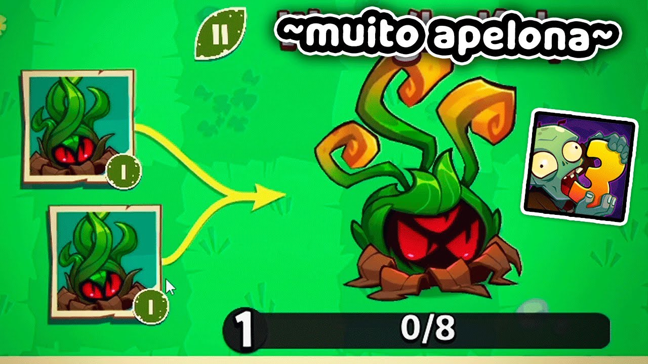Fus&atilde;o MUITO FORTE de algas no pvz 3 evolved 💪😁