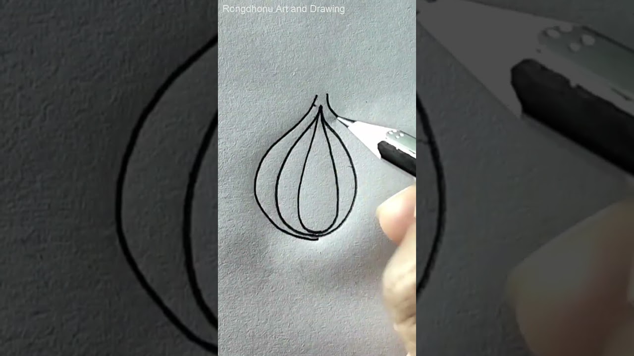 #howtodraw #onion #stepbystep #drawing #learntodraw #education #new #reels #shorts