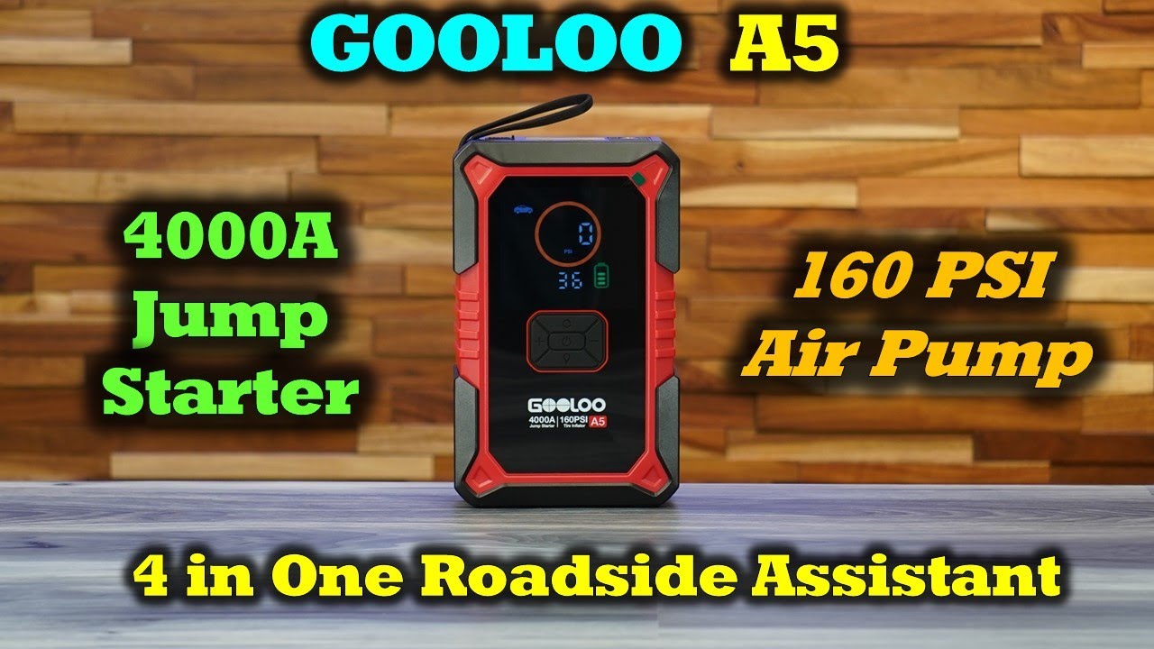 GOOLOO A5 - пусковое устройство на 4000 А и воздушный насос на 160 PSI - отличное оборудование!