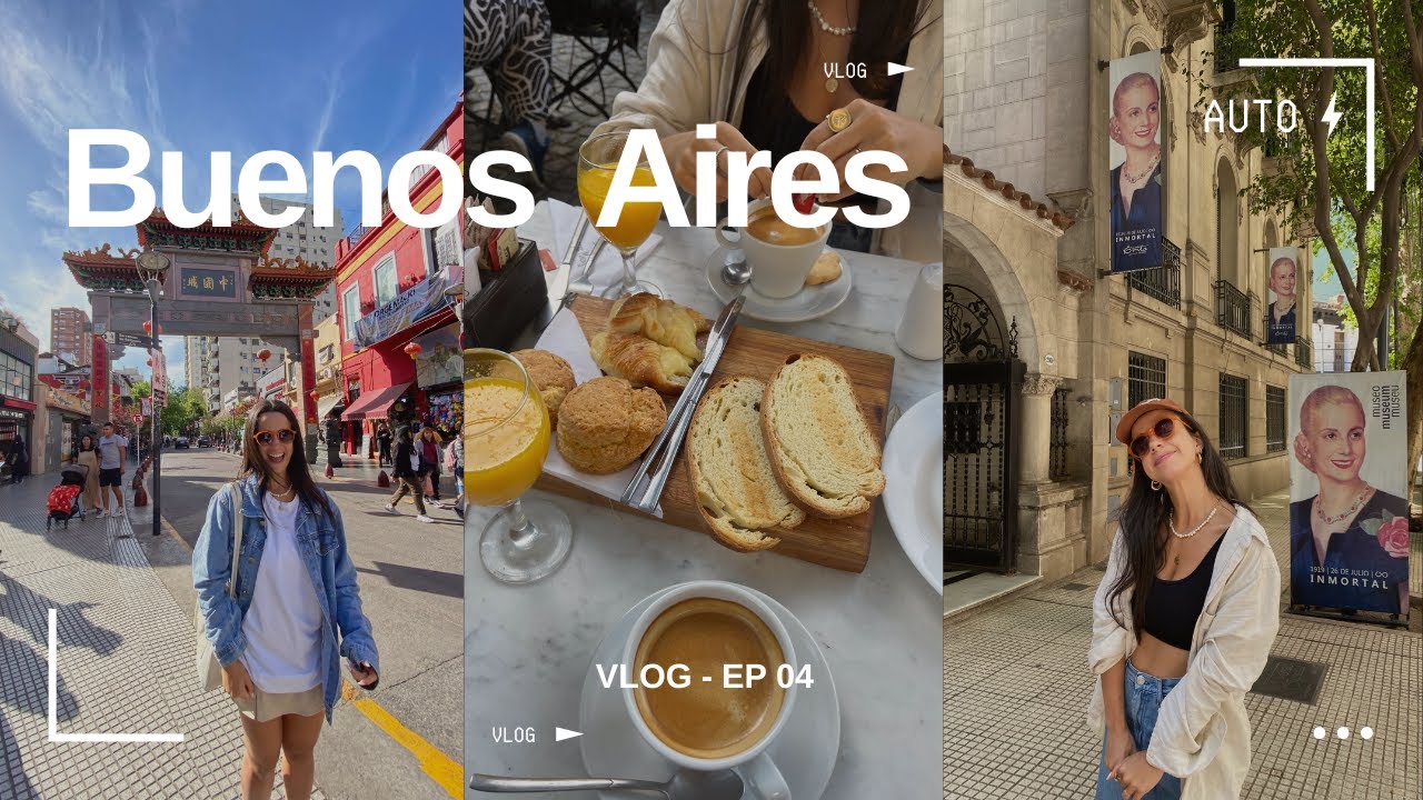 VLOG BUENOS AIRES 04 - Museu ESMA, Bairro Chino, Museu Evita, Biblioteca, Restaurantes, Bar e Café