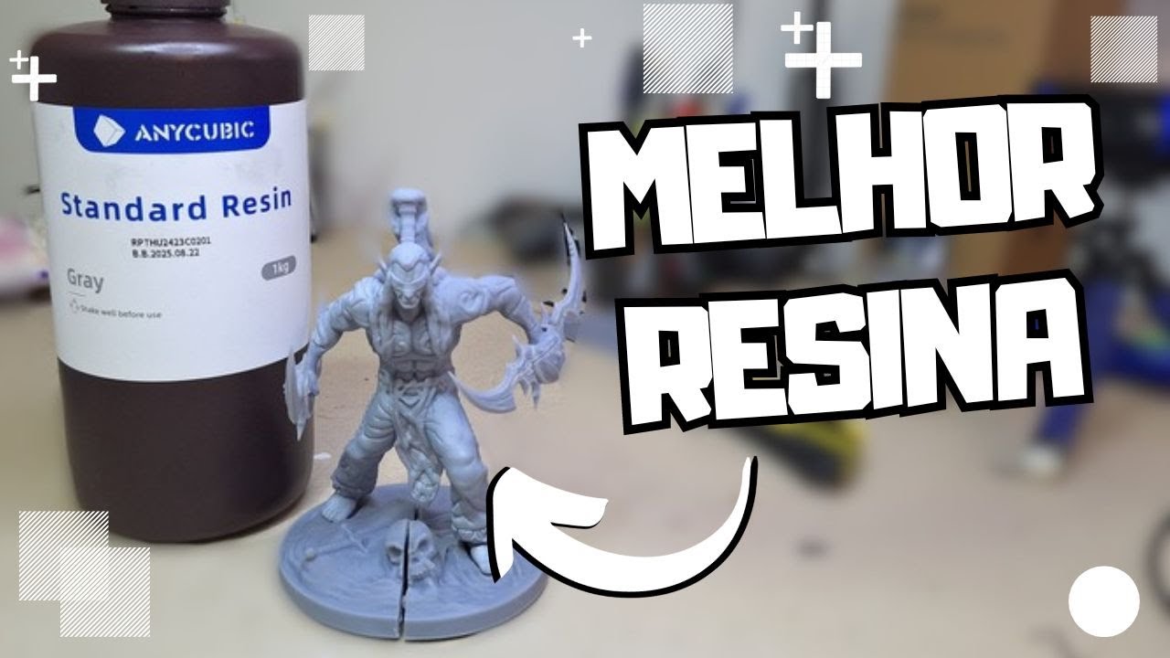Resina Anycubic Standard Grey - Teste e Analise Impressora 3D - LR3DCraft